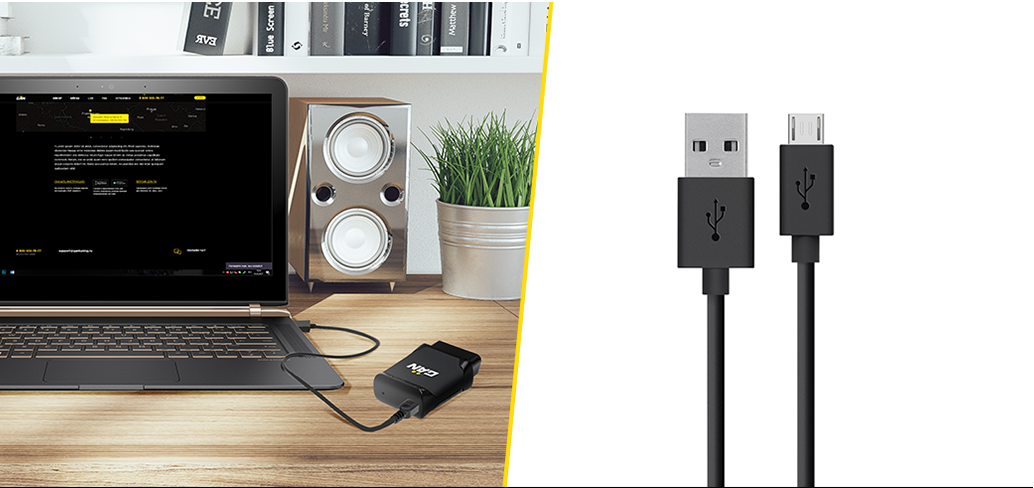 Passo 2: Collega il dispositivo al PC con un cavo Micro USB.