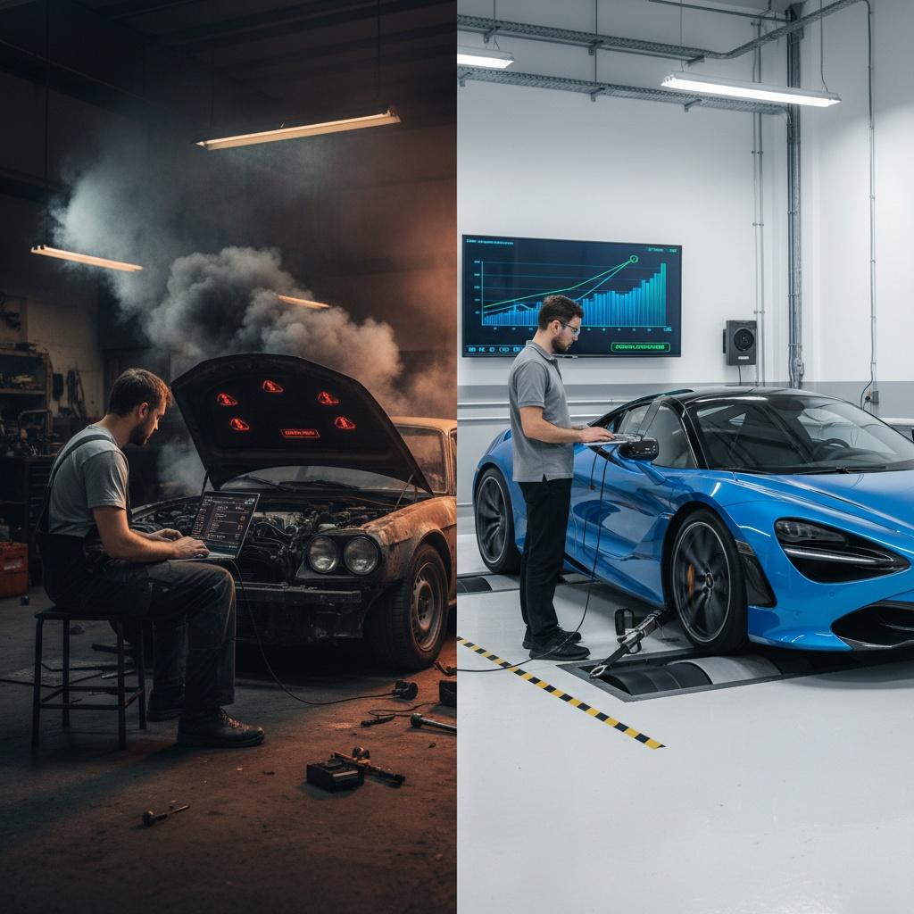 lettura del programma di fabbrica dalla ECU, sua modifica da parte di uno specialista e riscrittura nella centralina